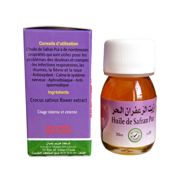 Huile de Safran | Pure | 30ml (Français)