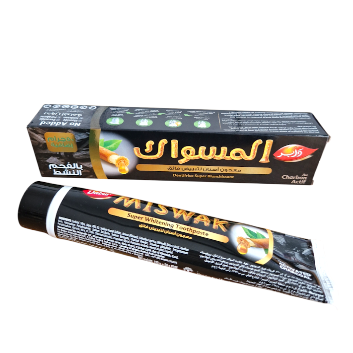 Dentifrice | Miswak au charbon actif | 170G (Arabe)