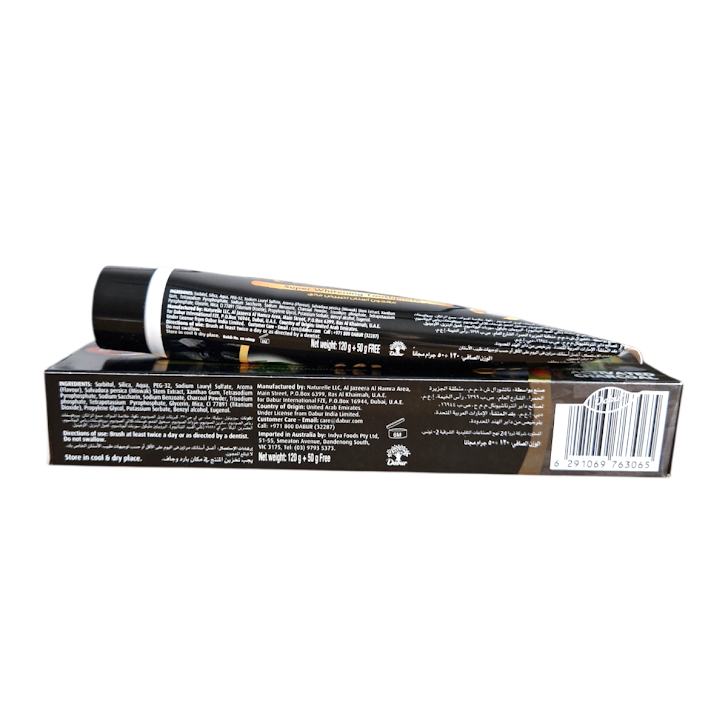 Dentifrice | Miswak au charbon actif | 170G (ingrédients)