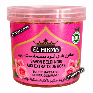 Savon Noir Beldi Rose 100 % naturel | Apaisant | 250 g