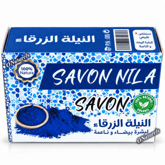 Savon Nila Bleu 100 % naturel | Éclaircissant | 80 g