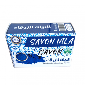 Savon Nila Bleu 100 % naturel | Purifiant et Éclaircissant | 80G (Français)