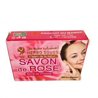 Savon de Rose 100 % naturel | Douceur et Éclat de la Peau | 70g (Français)