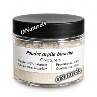 Poudre Argile Blanche 100 % naturelle