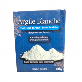 Argile Blanche 100 % naturelle | Sans Parfum et Sans Colorant | 100g