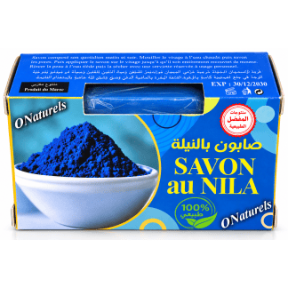 Savon Nila Bleu 100 % naturel | Éclaircissant | 100 g