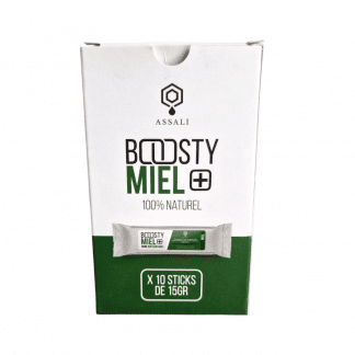 Stick Boosty Miel+ Assali | Énergie naturelle et boost d’immunité | boite de 10 sticks