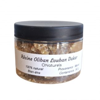 Résine Oliban Louban Dakar 100 % naturelle | Encens et Diffusion longue | Gros Morceaux 50g