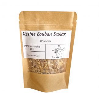 Résine Oliban Louban Dakar 100 % naturelle | Encens et Diffusion progressive | Petits Morceaux 50g