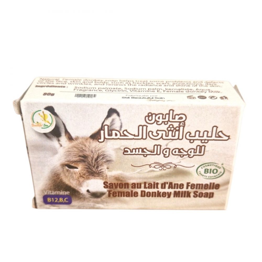 Savon au lait d'Ânesse BIO | Douceur et enrichi en vitamine | 80 g