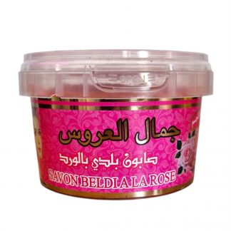 Savon Noir Beldi Rose 100 % naturel | Douceur et Hydratation | 250 g