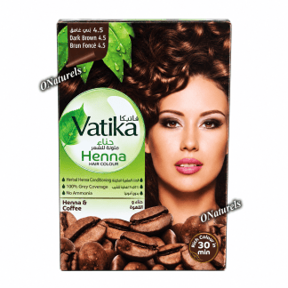 Henné VATIKA Brun Foncé | Coloration Naturelle | 60 g