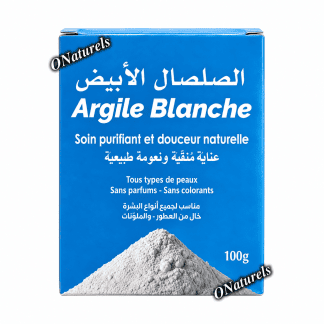 Argile Blanche 100 % naturelle | Purifiante | 100 g